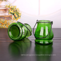 glass hanging candle jar 300ml green tealight candle holder glass candle jar